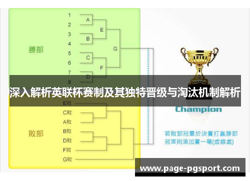深入解析英联杯赛制及其独特晋级与淘汰机制解析